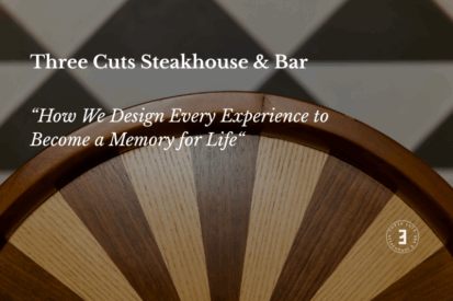 steak and wine dinner in Dubai at Three Cuts Steakhouse