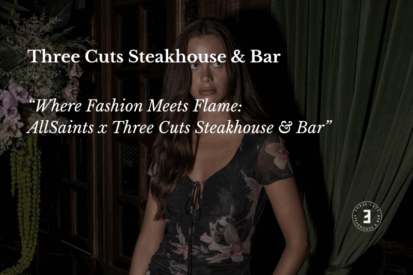 AllSaints fashion shoot at Three Cuts Steakhouse & Bar rooftop, Palm Jumeirah, Dubai