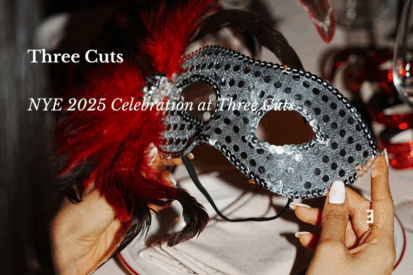 New Year’s Eve Dinner Dubai at Three Cuts Steakhouse & Bar rooftop venue