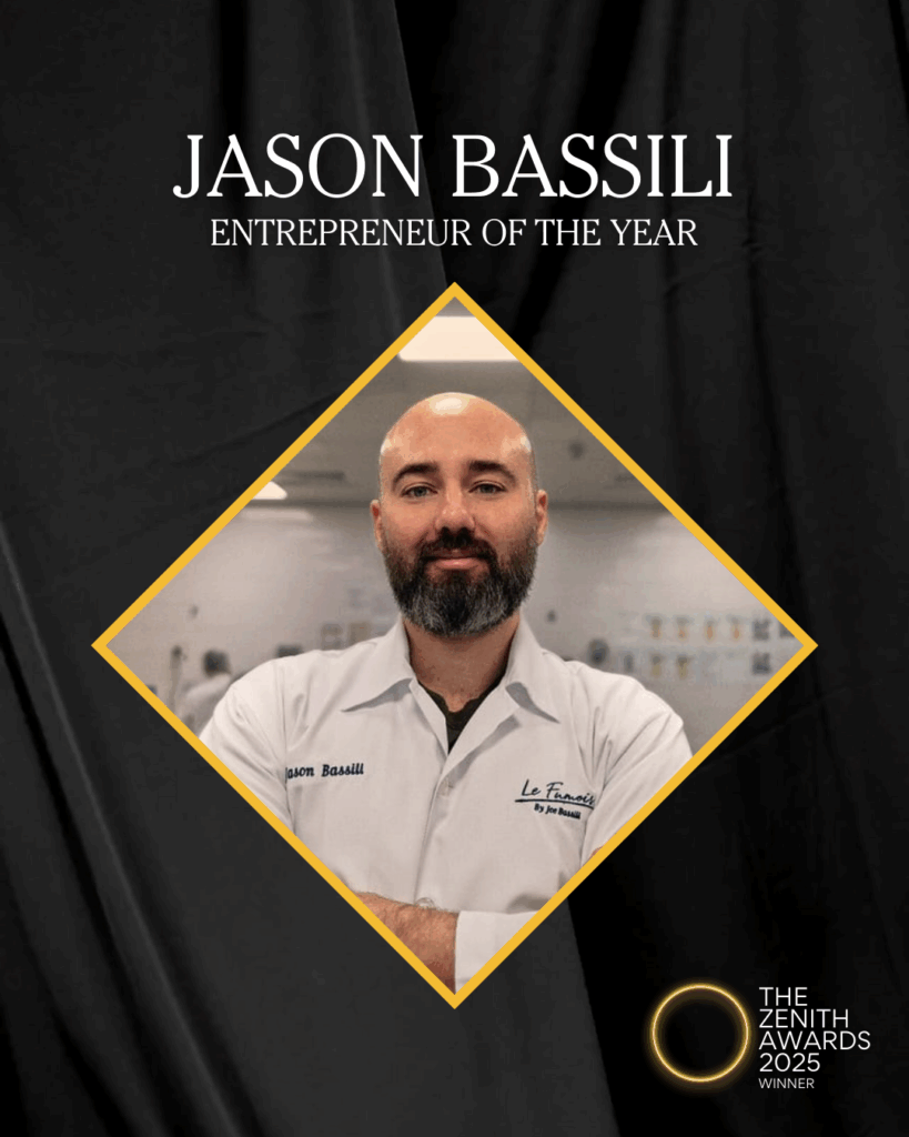 Jason Bassili Entrepreneur of the Year Zenith Magazine Awards Dubai