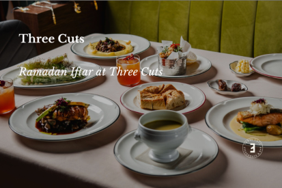 Ramadan Iftar Dubai four-course sharing menu at Three Cuts in Palm Jumeirah
