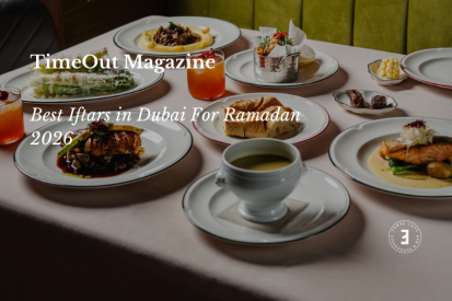Best Iftar Palm Jumeirah rooftop dining experience at Three Cuts Steakhouse