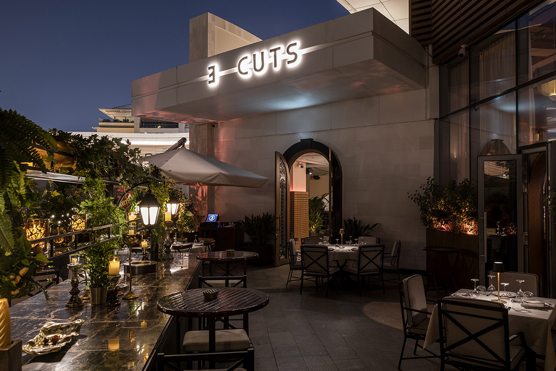 CEO Middle East Three Cuts Steakhouse feature highlighting Palm Jumeirah restaurant