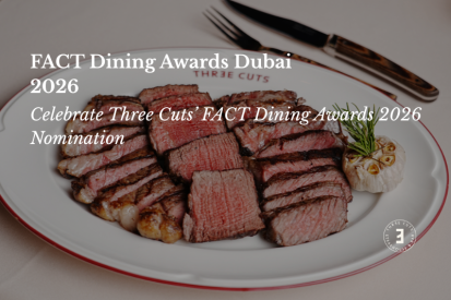 Three Cuts nominated for Best Steakhouse at Fact Dining Awards 2026